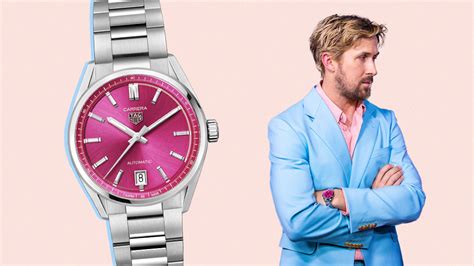 Ryan Gosling Rocks a Pink Dial TAG Heuer Carrera 